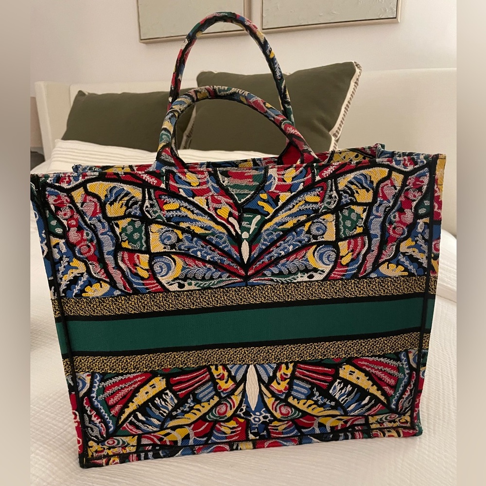 Large Dior Book Tote (Butterfly) - Picture 6 of 7